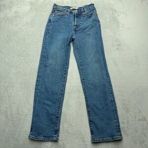 Levi's Jeans Womens 26 Blue Wedgie Straight High Rise Stretch Denim Pants